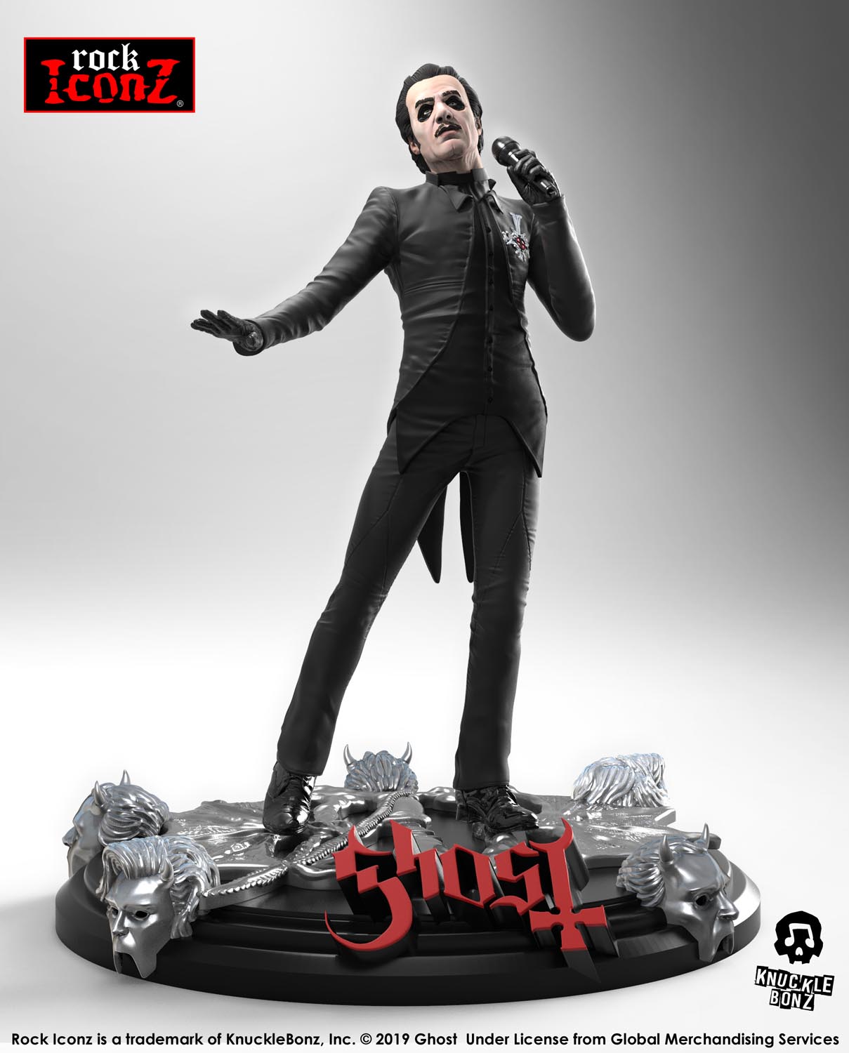 Ghost Cardinal Copia (Black Tuxedo) KnuckleBonz Statue